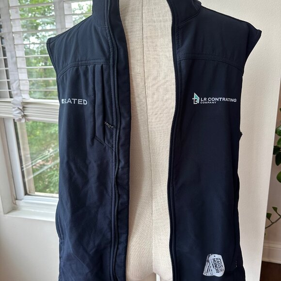 Elevate Trimark Men's Stinton Softshell Vest Navy Size Medium Corporate Branded - Picture 4 of 7